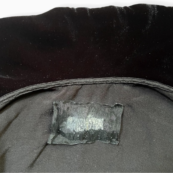 Reformation Silk Blend Black Velvet Wrap Top, size XS - Picture 2 of 9